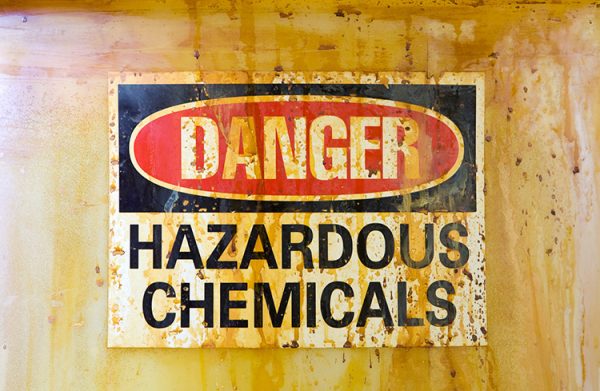 Hazardous chemical sign