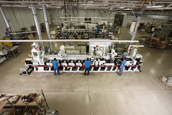 Whitlam manufacturing warehouse with labeling machines