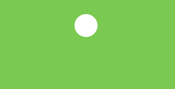 green symbol with white dot in the middle