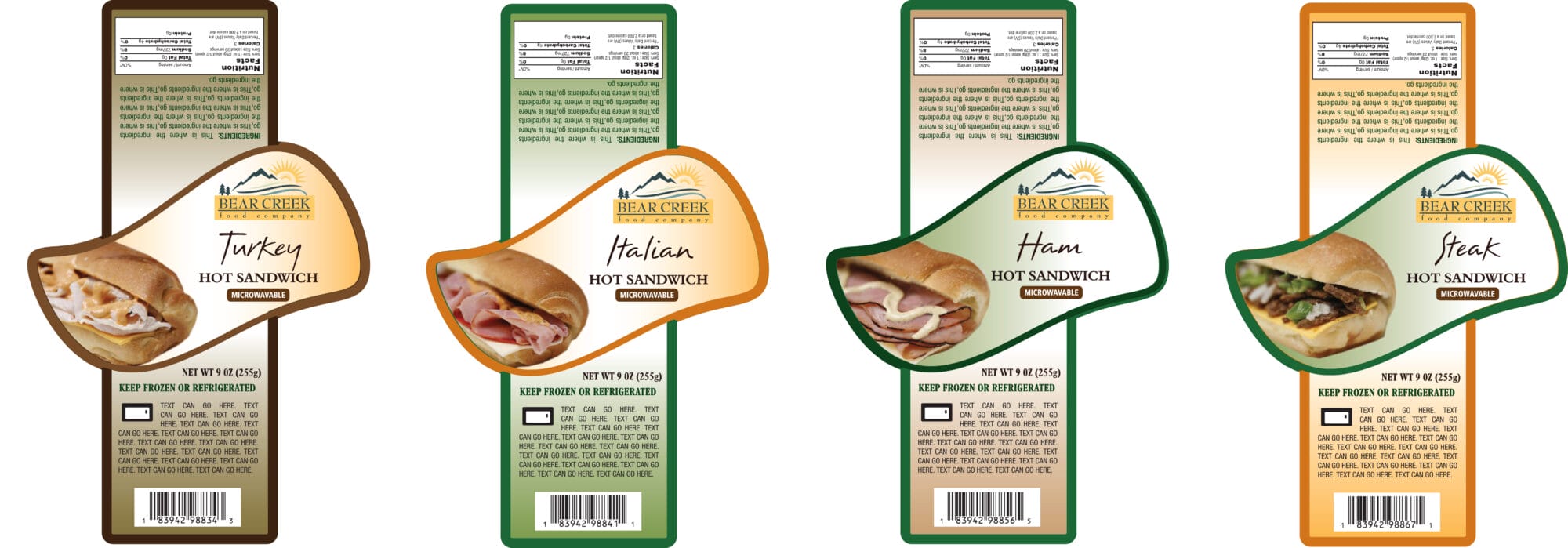 Examples of Variable Imaging Printing Labels